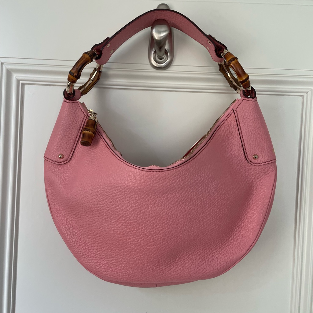 Gucci Half Moon Bag With Bamboo Rings